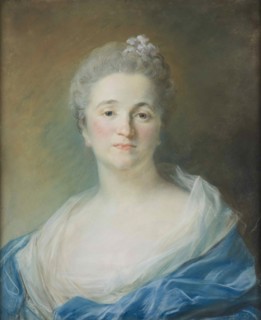 Portrait of Mme Michel de Grilleau, née Madeleine Françoise Seurrat de Bellevue, ca 1751.