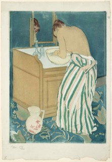 A Woman bathing, 1890-1891.