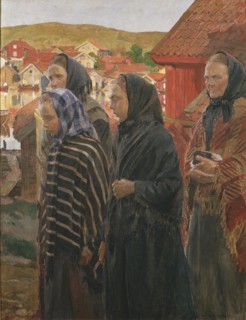 Fishermen's Wives Returning from Church, 1899.