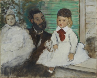 Ludovic Lepic and his Daughters, c. 1871.