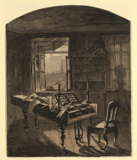 Beethoven's Room, March 30, 1827 , 1827.