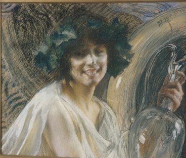 Bacchante (Nymph crowned with vine leaves), um 1900-1904.