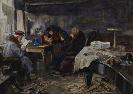 Miserable life of Russian nobles and persons of high rank during the revolution, 1919.