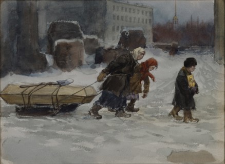 Burial of a workman who was not a communist, 1920.