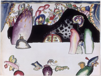 Aquarell für Violett (Bild II). (Aquarelle pour Violet (Tableau II), 1914.