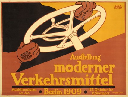 Exhibition of modern means of transport, 1909.