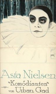 Movie poster The Comedians by Urban Gad, 1913.