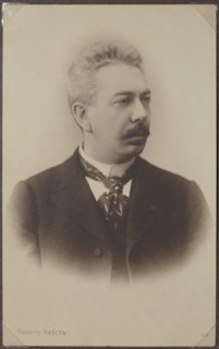 Portrait of the pianist and composer Pavel Augustovich Pabst (1854-1897), End of 1880s.