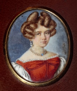Portrait of Alexandra Andreyevna Tchaikovsky (1813-1854), née d'Assier, 1829.