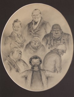 Illustration for the poem The Dead Souls by N. Gogol, 1894.