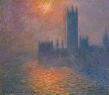 Monet, Le Parlement, coucher de soleil
