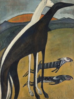Greyhounds (Os Galgos), 1911. Creator: Souza-Cardoso, Amadeo de (1887-1918).