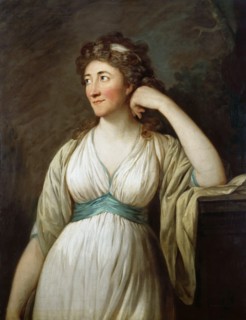 Portrait of Elisa von der Recke (1754-1833), 1795-1796. Creator: Graff, Anton (1736-1813).