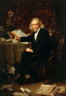 Portrait of Theodor Mommsen (1817-1903), 1881. Creator: Knaus, Ludwig (1829-1910).
