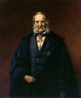 Portrait of the Physicist Franz Ernst Neumann (1798-1895), 1886. Creator: Steffeck, Carl (1818-1890).