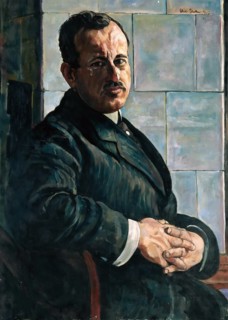 Portrait of Georg Hermann (1871-1943), 1917-1918. Creator: Büttner, Erich (1889-1936).
