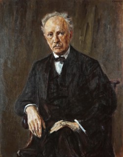 Portrait of the composer Richard Georg Strauss (1864-1949), 1918. Creator: Liebermann, Max (1847-1935).