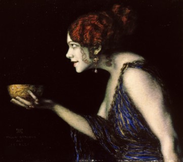 Tilla Durieux (1880-1971) as Circe, c.1913. Creator: Stuck, Franz, Ritter von (1863-1928).