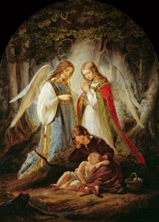The guardian angels, 1836. Creator: Huebner, Julius (1806-1882).