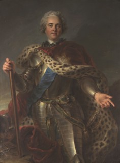 Portrait of Maurice de Saxe (1696-1750), Marshal of France, ca 1735-1739. Creator: Coypel, Charles-Antoine (1694-1752).