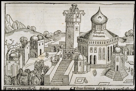Templum Salomonie (from the Schedel's Chronicle of the World), ca 1493. Creator: Wolgemut, Michael (1434-1519).