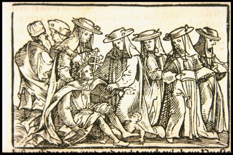 Pope Joan, ca 1545. Creator: Burgkmair, Hans, the Elder (1473-1531).