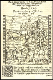 The Wheel of Fortune, ca 1545. Creator: Burgkmair, Hans, the Elder (1473-1531).