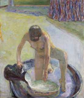 Nude Crouching in the Bathtub (Nu accroupi au tub), 1918. Creator: Bonnard, Pierre (1867-1947).