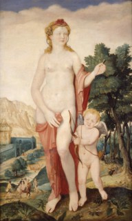 Venus and Amor, Second half of the16th cen.. Creator: De Heere, Lucas (1534-1584).