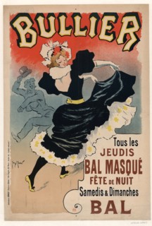Bullier, Tous les jeudis Bal masque, fe?te de nuit, 1896. Creator: Meunier, Henri Georges (1873-1922).
