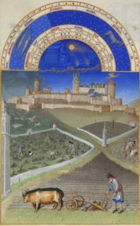 March (Les Très Riches Heures du duc de Berry), 1412-1416. Creator: Limbourg brothers (active 1385-1416).