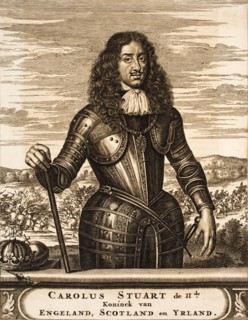 Portrait of Charles II of England (1630-1685) (From: Schauplatz des Krieges), 1675. Creator: Anonymous.