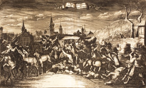 William Egon of Fürstenberg attacked in his coach in Cologne in 1674, 1675. Creator: Anonymous.