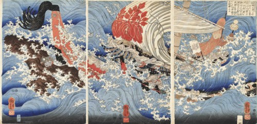 When the Great General Was on the Way to Kyoto from Kyushu... (Meisho Kyushu yori joraku no toki), c