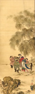Yang Guifei Mounting a Horse, Mid of the 19th century.