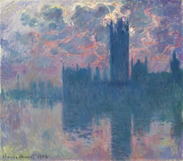 Monet, Le Parlement, soleil couchant