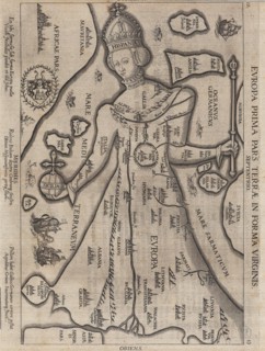 Europa Prima Pars Terrae in Forma Virginis (Europe in the Shape of a Queen), 1581.