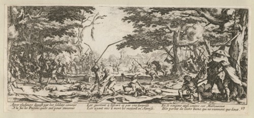 The Miseries and Misfortunes of War, folio 17: The peasants revolt, 1633.