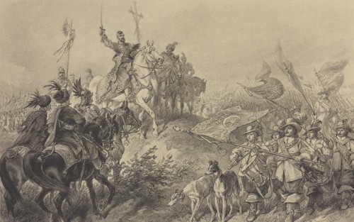 Prince Jeremi Wisniowiecki in Lubny. Illustration for Book With Fire and Sword by Henryk Sienkiewicz