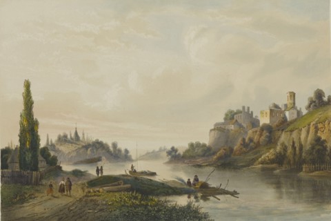 Ruins of Korets Castle, Volhynia, 1847-1852.