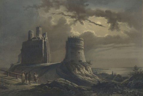 The Ostroh Castle (Ostrogski Castle) in Volhynia, 1847-1852.