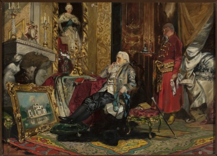 King Stanislaw II August Poniatowski in Saint Petersburg, 1880-1890.