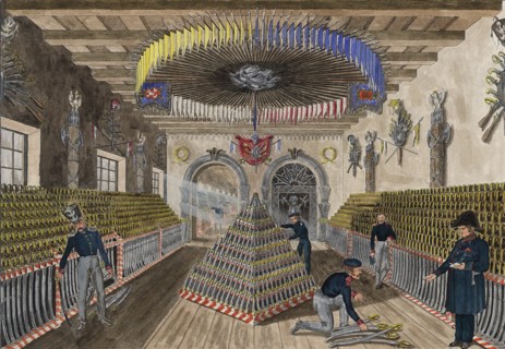 The Warsaw Arsenal. Armory of the cavalry, 1829.