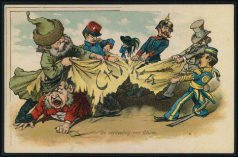 Partition of China at the time of the Boxer Rebellion, 1900.
