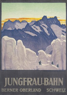 Jungfrau-Bahn, Berner Oberland, 1910.