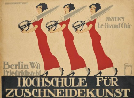 Hochschule für Zuschneidekunst (College for Cutting Art), 1911.