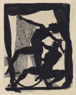 Woman and devil.