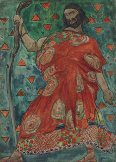 Costume design for the tragedy Antigone after Sophocles, ca 1904-1906.