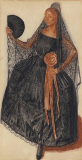 Anna Pavlova in the ballet Don Quijote by L. Minkus.