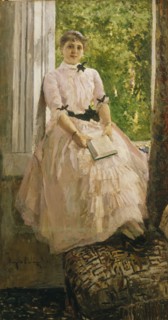 Portrait of the opera singer Tatyana Lyubatovich, End of 1880s.
